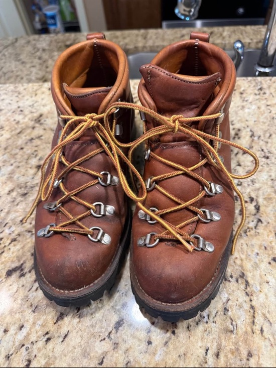 Danner Other - Danner Brown Leather Hiking Boots with Yellow Laces